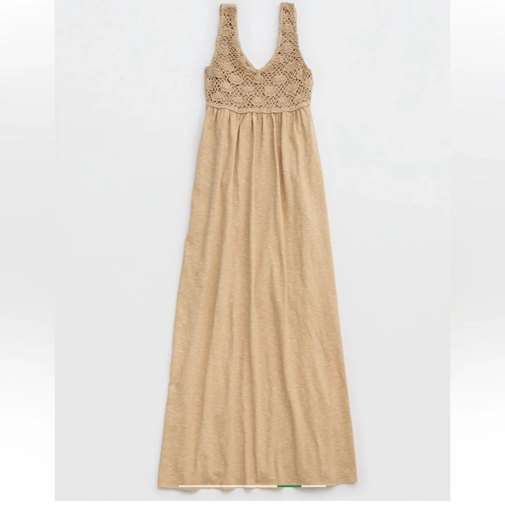 [Aerie] NWT Crochet Maxi Dress - Picture 5 of 7